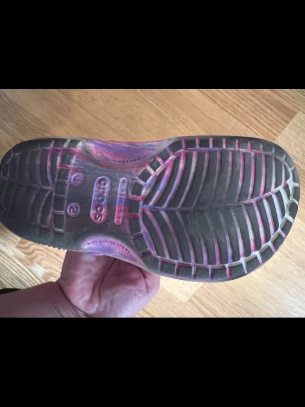 Kids Tie-Dye Slip-On Clogs in Purple and Pink